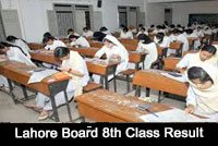 lahore board result 8th class