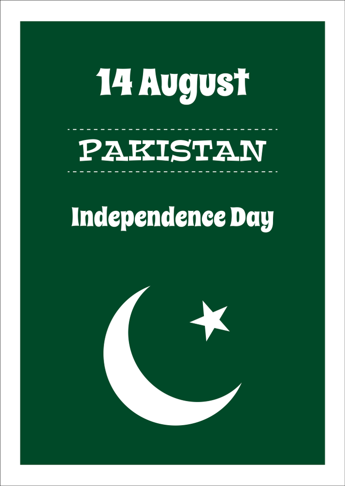 Pakistan 14 august independence day sticker