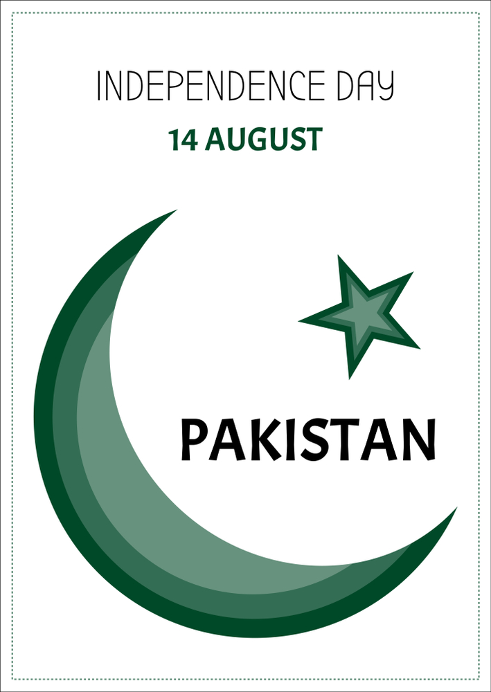 Pakistan 14 august independence day sticker