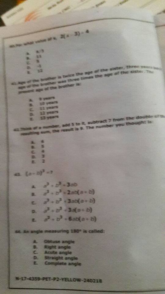 nts pet educator test past paper 3